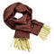 Classic warm scarf - dark red - 1/2