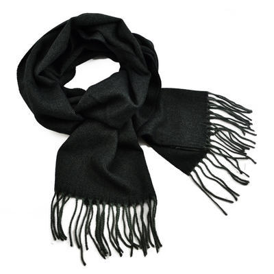 Classic warm scarf - black - 1