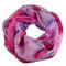 Summer snood 69tl004-20.30a - red with blue flowers - 1/2