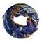 Summer snood 69tl009-01.30 - blue and white with abstract pattern - 1/2