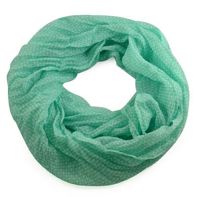 Summer snood 69tl006-51- green with geometrical print - 1