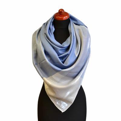 Big square scarf - blue - 1