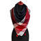 Big square scarf - blue and red - 1/3