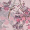 Classic women's scarf - pink with floral print - 2/2