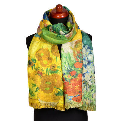 Blanket scarf bilateral - yellow - 2