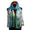 Blanket scarf bilateral - light blue and multicolor - 2/4