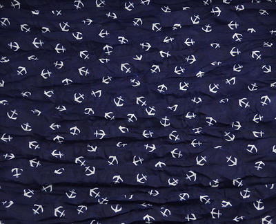 Summer snood 69tl009-01.30 - blue and white with abstract pattern - 2