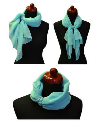 Jewelry scarf Melody - brown - 2