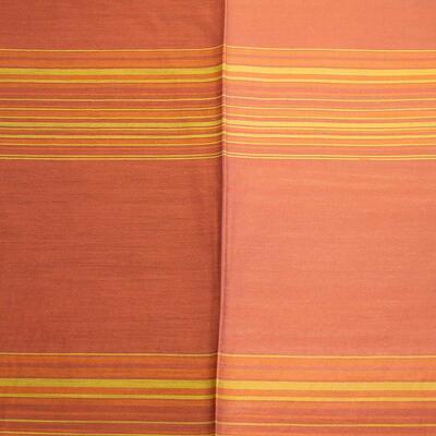 Classic scarf - orange stripes - 2
