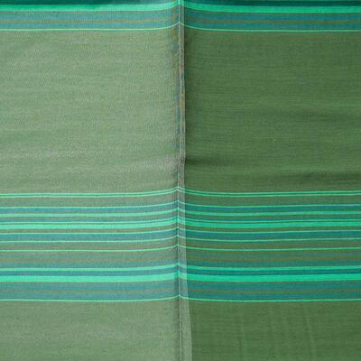 Classic scarf - green stripes - 2
