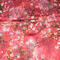 Classic women's scarf - red and pink with floral print - 2/3