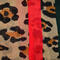 Classic women's scarf - beige and red - 2/2