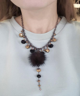 Angelina necklace - black - 2
