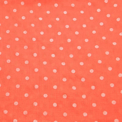 Šátek bavlněný 63sk003b-11.01 - oranžový s bílými puntíky - 2