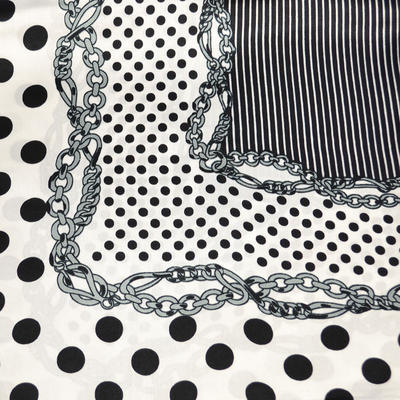 Small neckerchief 63sk003-01.70 - black and white - 2