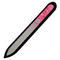 Glass nail file with Swarovski crystals - pink - 2/2