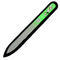 Glass nail file with Swarovski crystals - green - 2/2