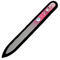 Glass nail file with Swarovski crystals - violet - 2/2