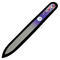 Glass nail file with Swarovski crystals - violet - 2/2