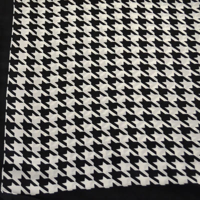 Square scarf - black and white - 2