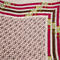 Square scarf- pink and white - 2/2