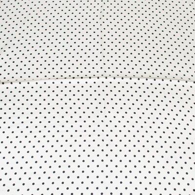 Small neckerchief - black and white polka dot - 2