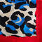 Small neckerchief - red and blue with animal print - 2/2