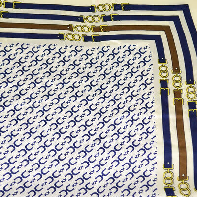 Small neckerchief - white and blue - 2