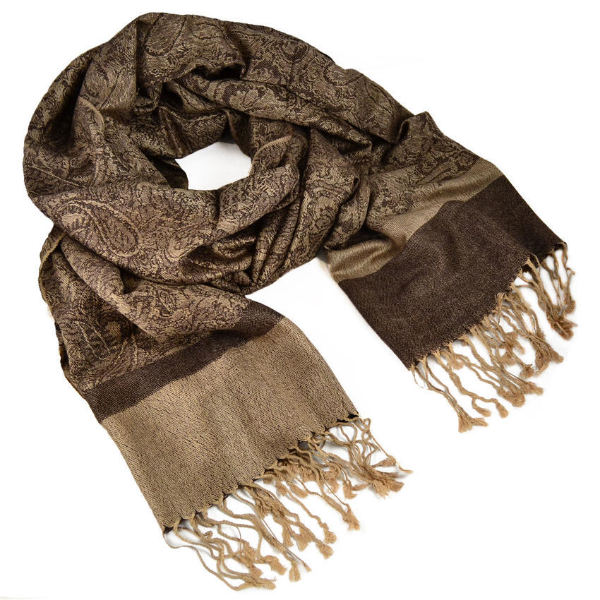 Bijoux Me - Classic winter scarf - brown - Shawls, scarves, inifinity ...